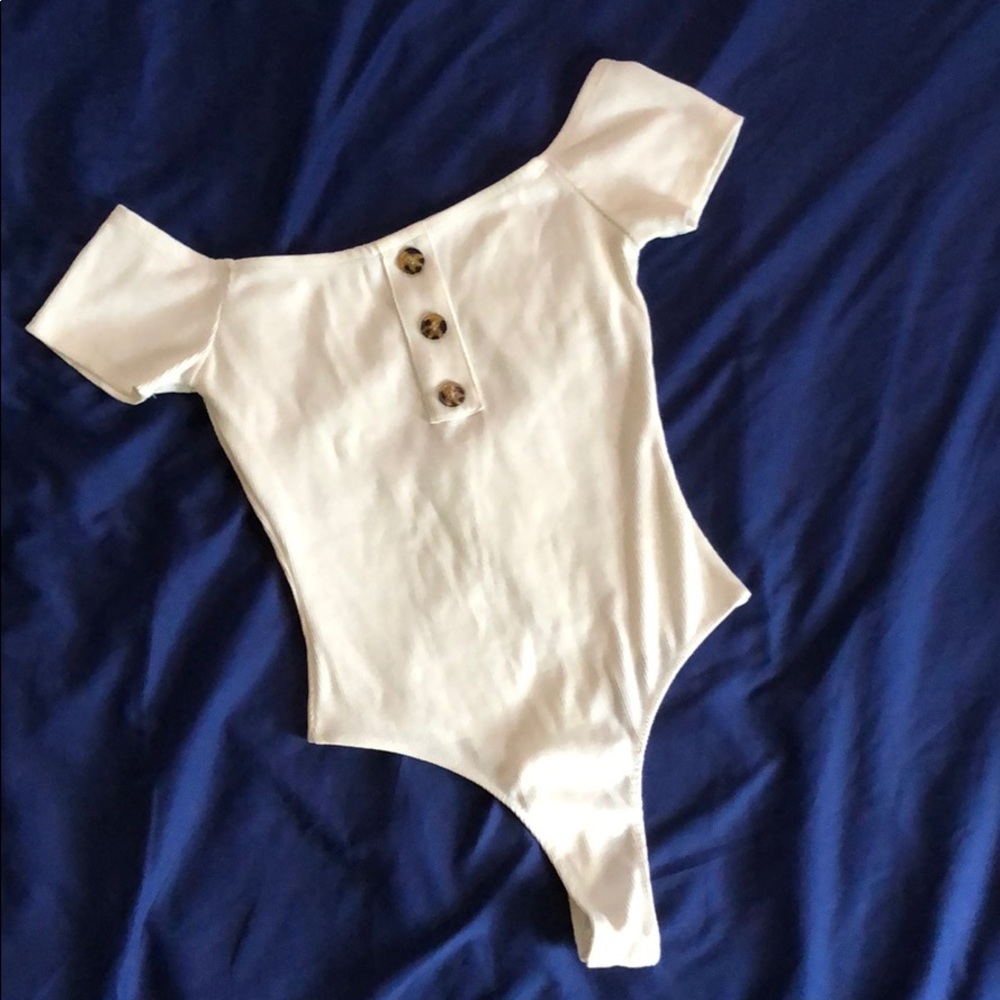 Ribbed Cap Sleeve Bodysuit